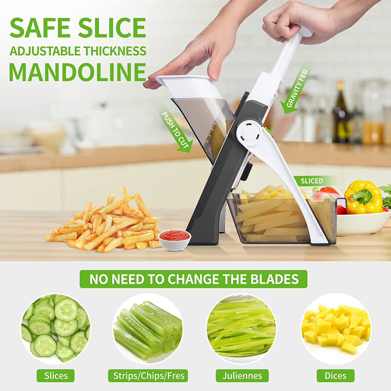 MasterCut™ 4-in-1 Wireless Electric Vegetable Cutter